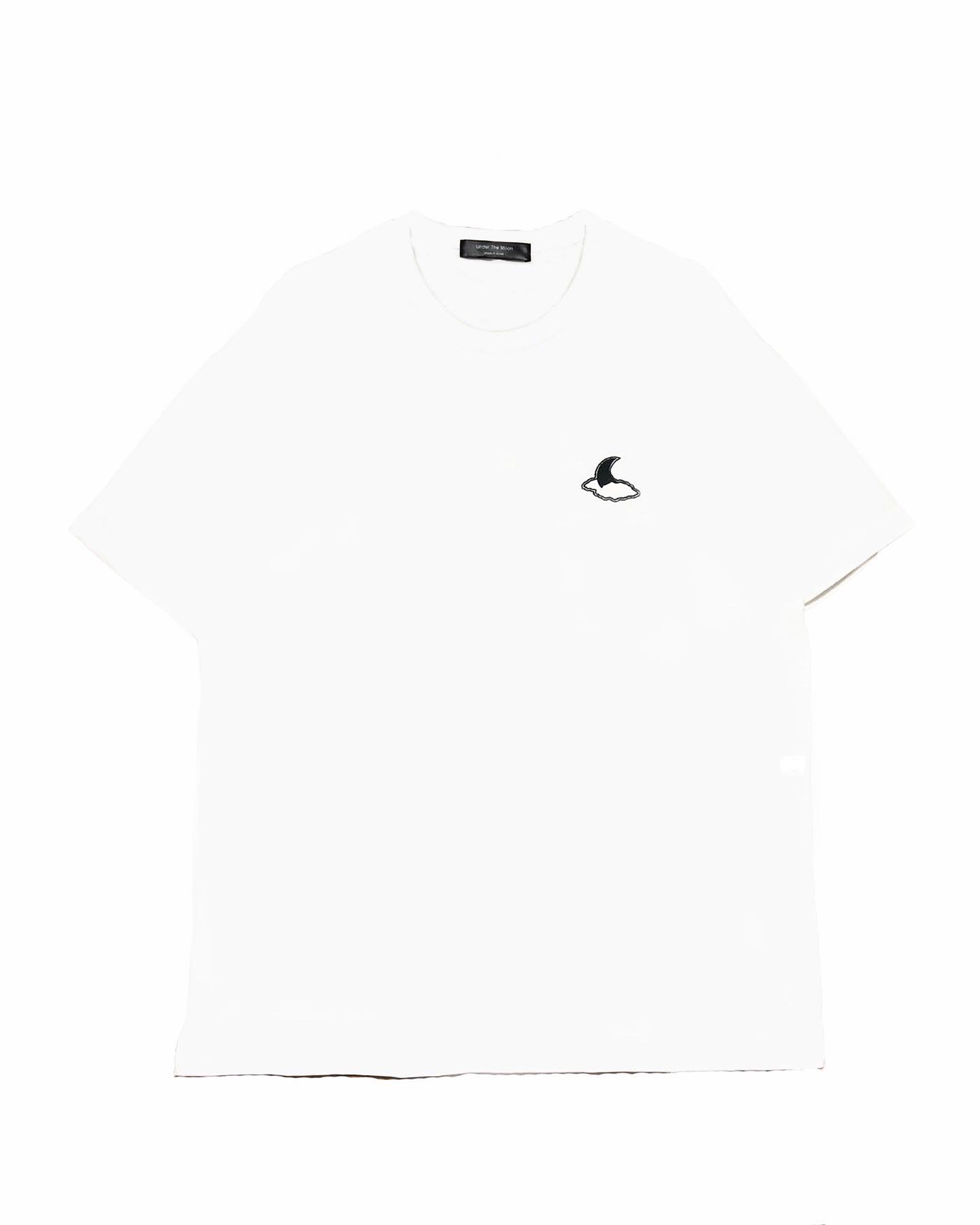 UNDER THE MOON embroidered logo short sleeve Tee