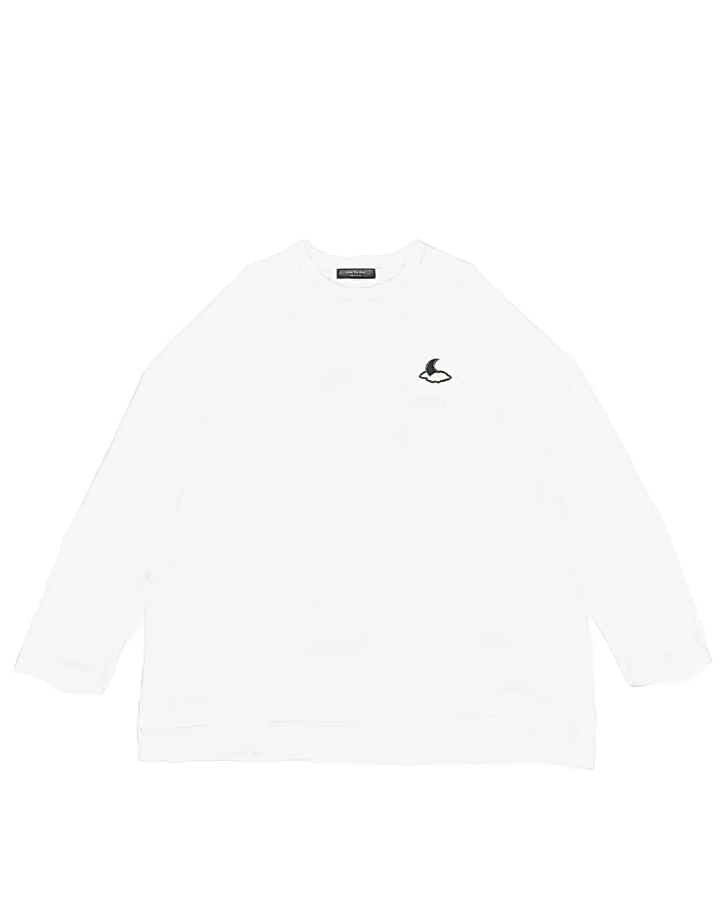 UNDER THE MOON embroidered logo long sleeve tee